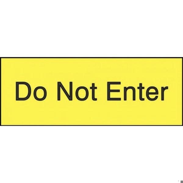 Accuform 8 in W x 3 in H, Engraved Plastic PSG804YL - main